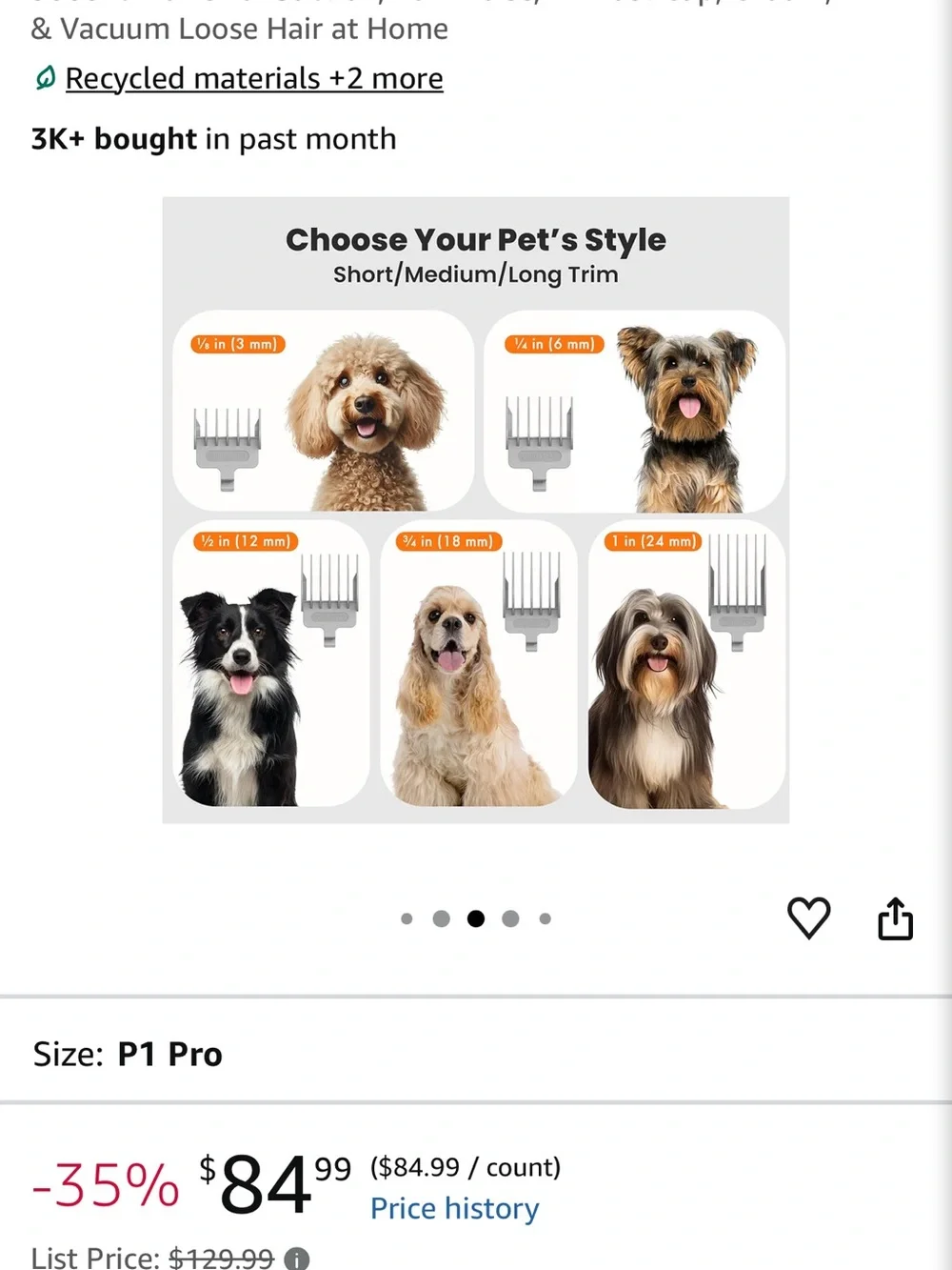 Neakasa P1 Pro Dog Grooming Vacuum